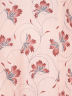 HERE&NOW Pink & Maroon Floral Printed Pure Cotton Kurta | Grocsy