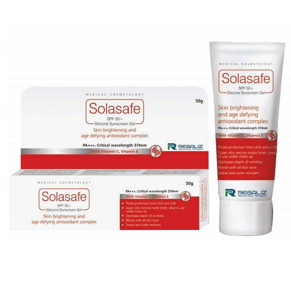 Regaliz Solasafe SPF 50+ Silicone Sunscreen Gel | Grocsy