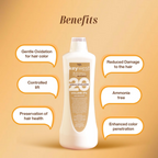 Keywest Professional Hair Color Developer Volume 6% With Pro Vitamin B5 | Grocsy