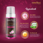 Coronation Herbal Pink Rose Foaming Face Wash | Grocsy