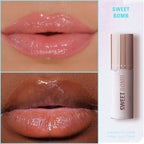 Makeup Revolution Y2K Baby Sweet Bomb Lip Gloss - Candyfloss Pink Glitter | Grocsy