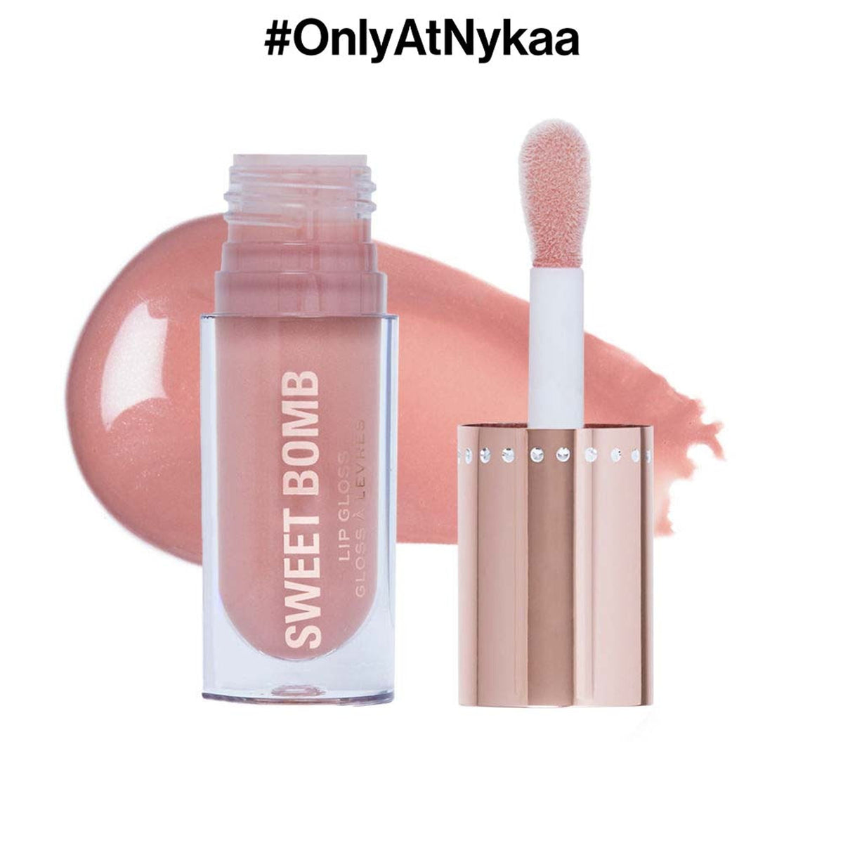 Makeup Revolution Y2K Baby Sweet Bomb Lip Gloss - Strawberry Swirl Nude | Grocsy