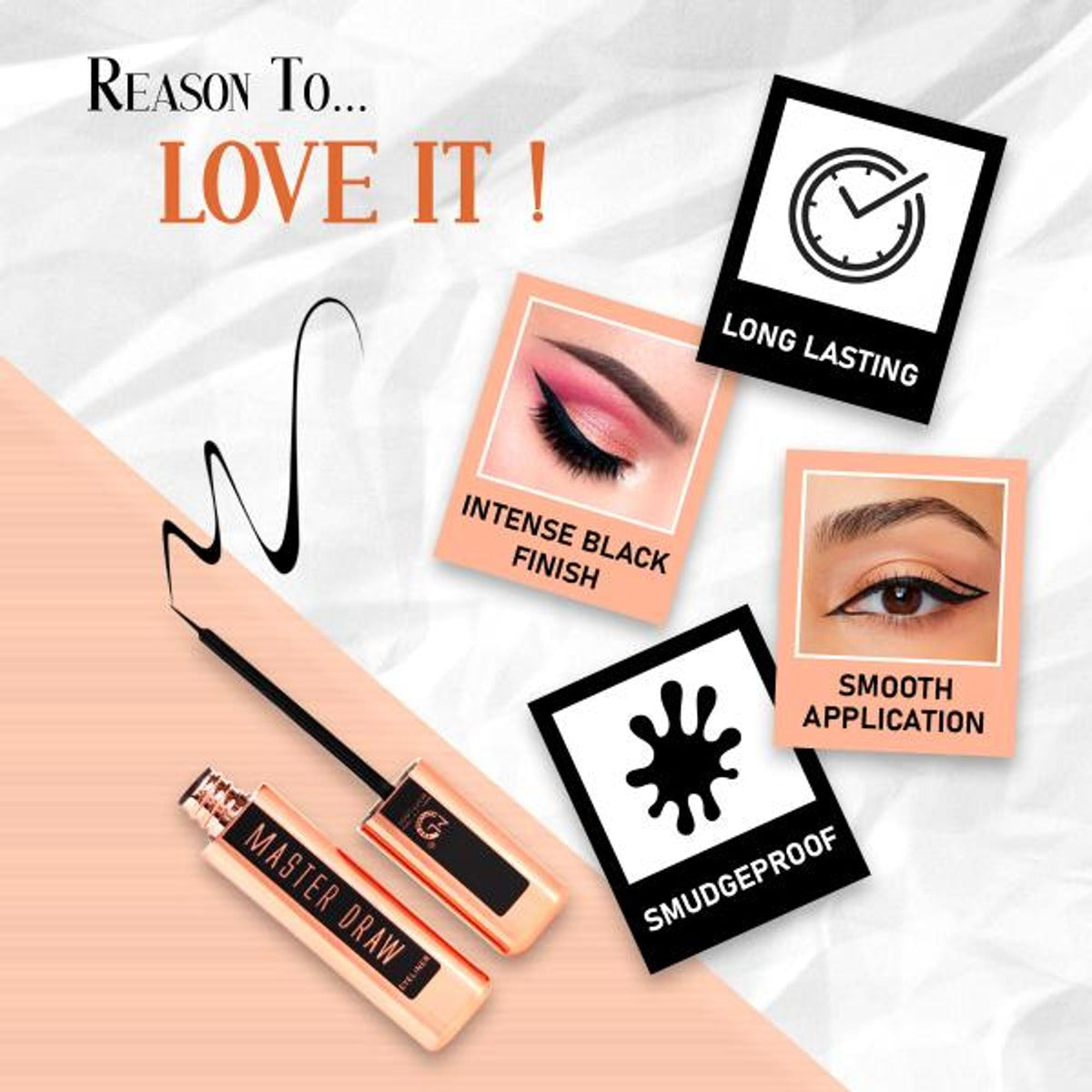 Matt Look Master Draw Eyeliner - Black | Grocsy