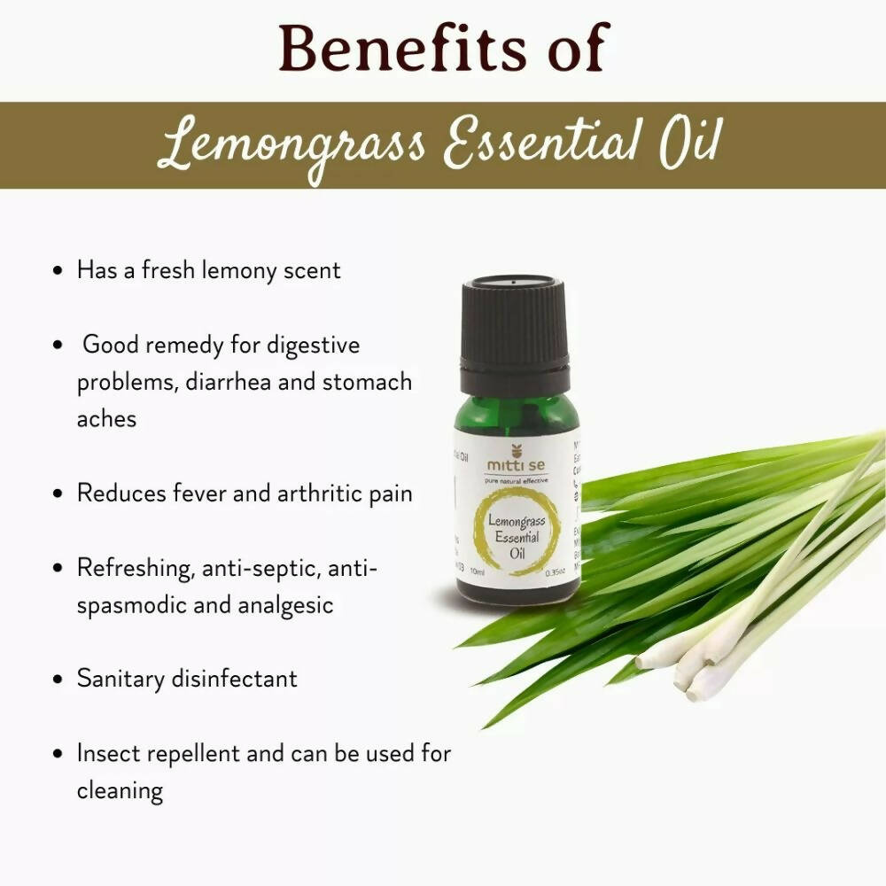 Mitti Se Lemongrass Essential Oil | Grocsy