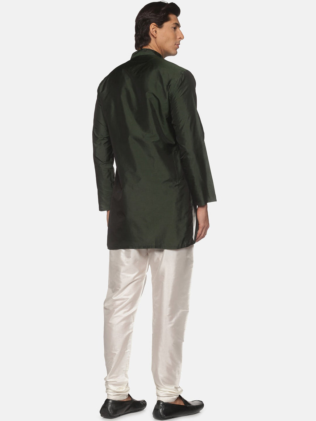 Sethukrishna Mens Green Kurta with Pyjamas | Grocsy