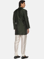 Sethukrishna Mens Green Kurta with Pyjamas | Grocsy
