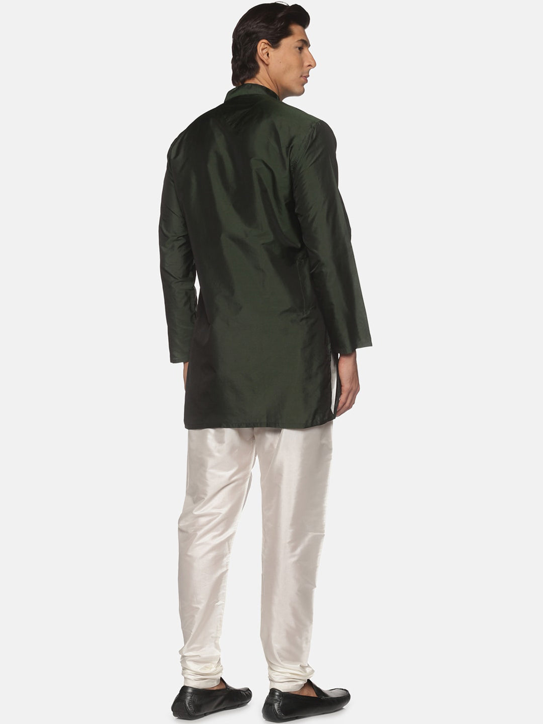 Sethukrishna Mens Green Kurta with Pyjamas | Grocsy