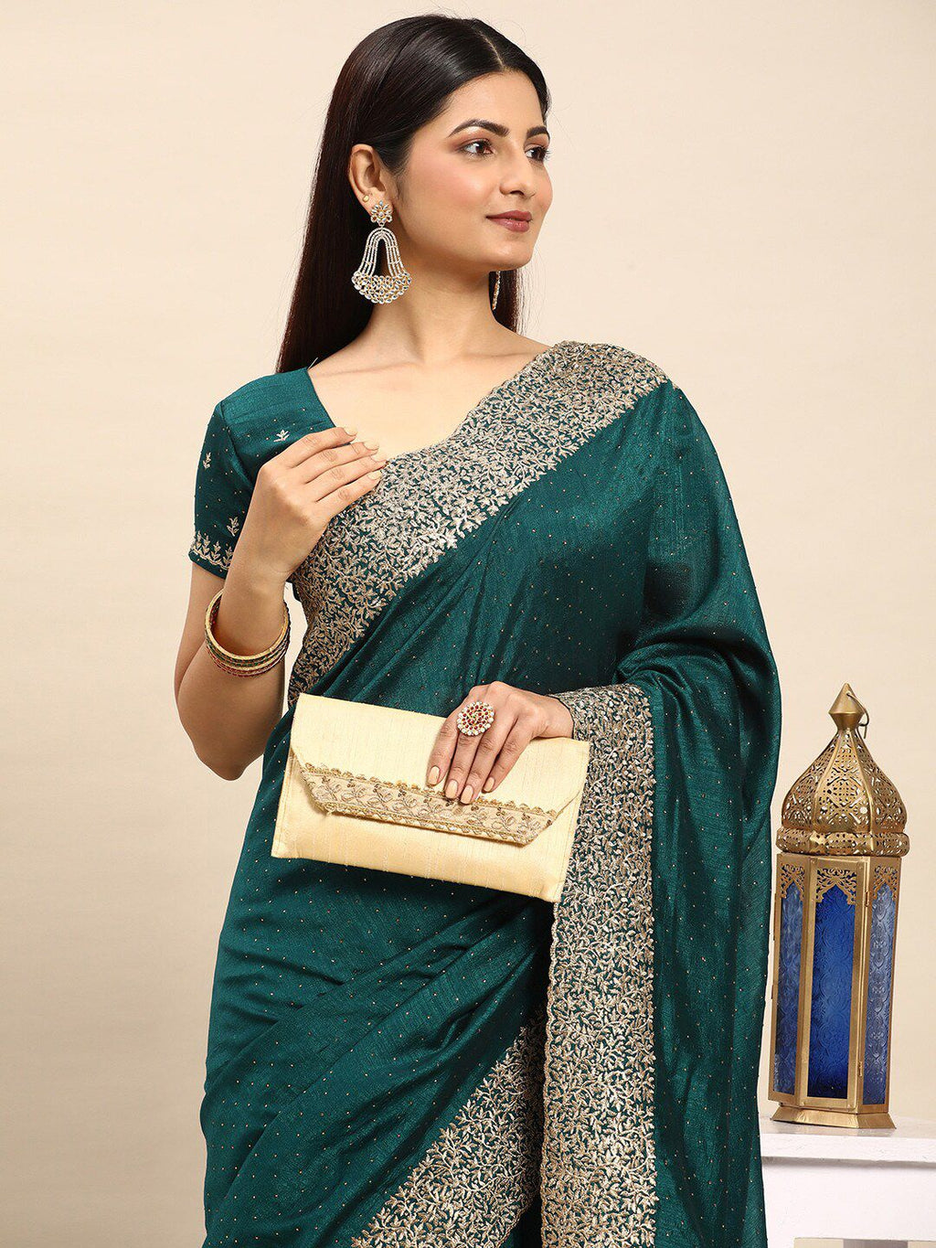 kasee Embellished Zari Saree | Grocsy