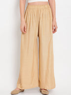 TAG 7 Women Pack Of 2 Solid Straight Palazzos | Grocsy