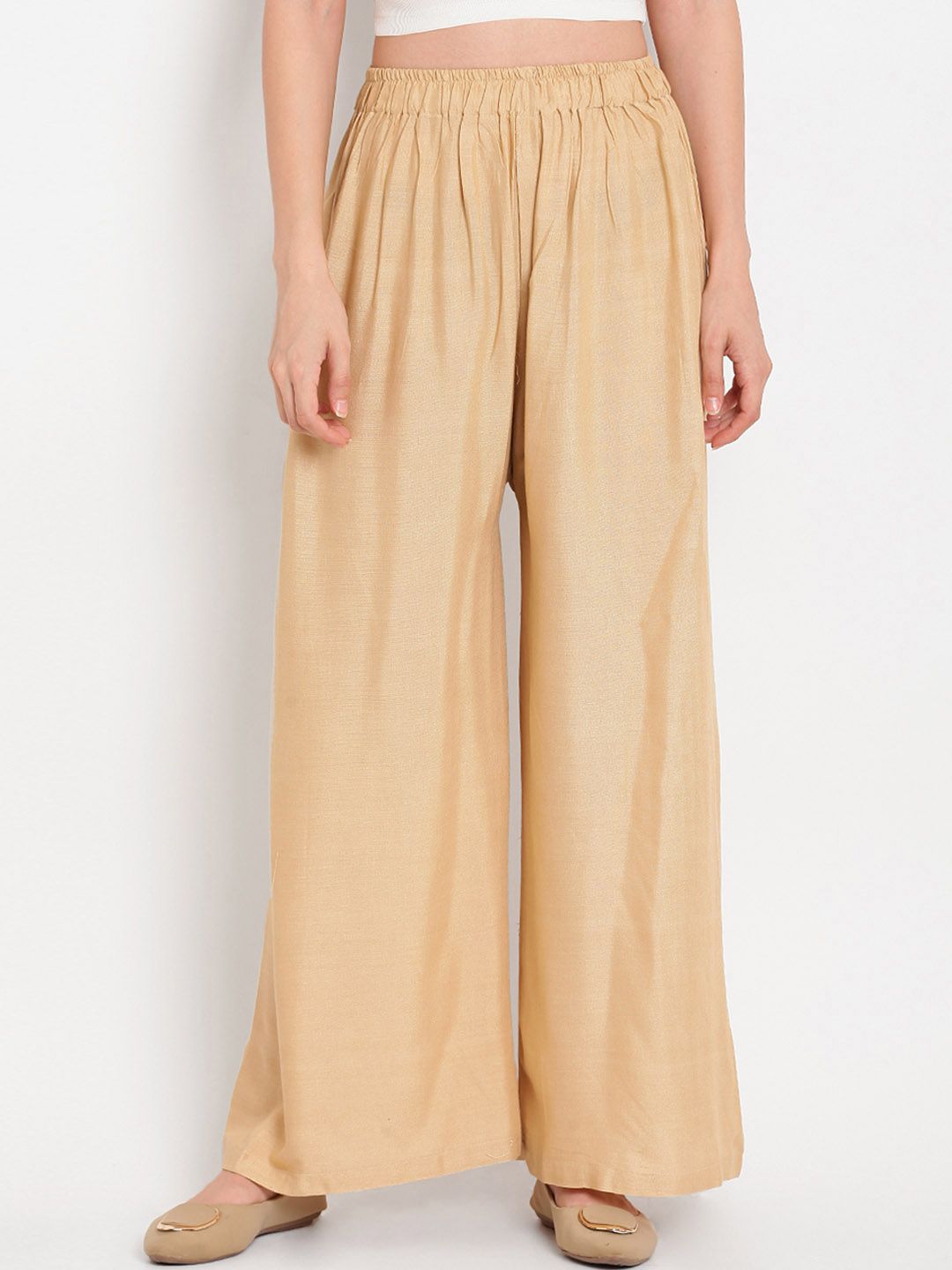 TAG 7 Women Pack Of 2 Solid Straight Palazzos | Grocsy