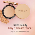 Swiss Beauty Silky & Smooth Oil Control Powder - 1 Nude Begie | Grocsy