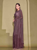 Tikhi Imli Sequinned Embellished Saree | Grocsy