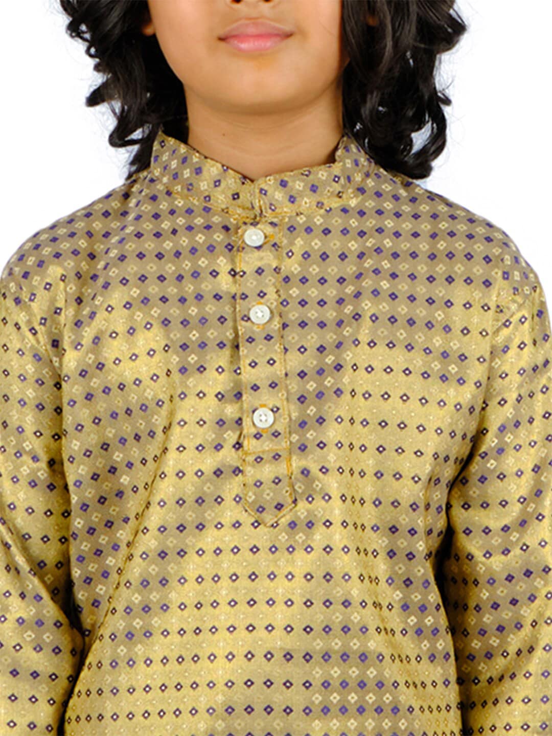 Sethukrishna Boys Blue Striped Kurti with Dhoti Pants | Grocsy