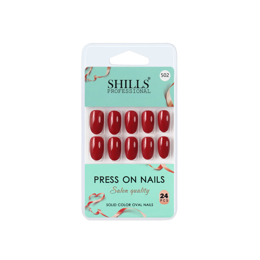 Shills Professional Reusable Press On Nails Oval - SPN502 | Grocsy