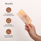 Panash Prasadana Neem Hair Comb | Grocsy