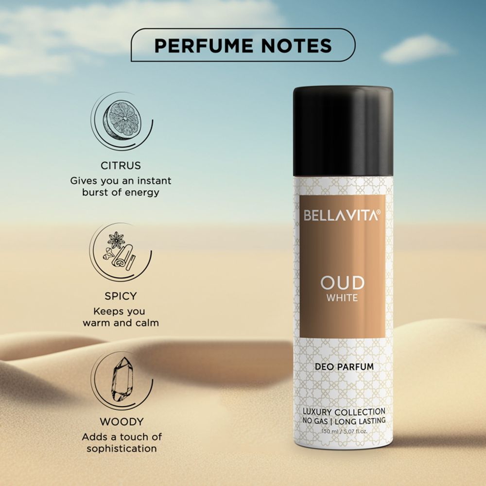 Bella Vita Oud White Deo Parfum | Grocsy