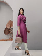 All About You Women A-Line Kurta with a Dupatta | Grocsy
