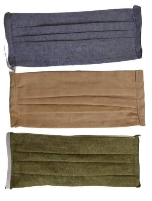 Pochampally Plain Cotton Face Mask | Grocsy