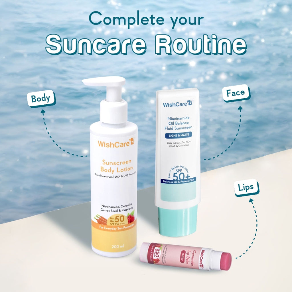 Wishcare Iconic SPF Essentials Head-to-Toe Sun Protection SPF 50+ PA++++ Exclusive Gift Box | Grocsy