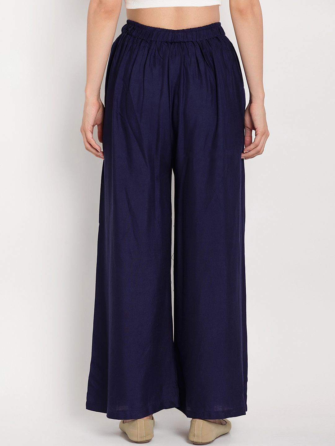TAG 7 Women Pack of 2 Solid Flared Palazzos | Grocsy