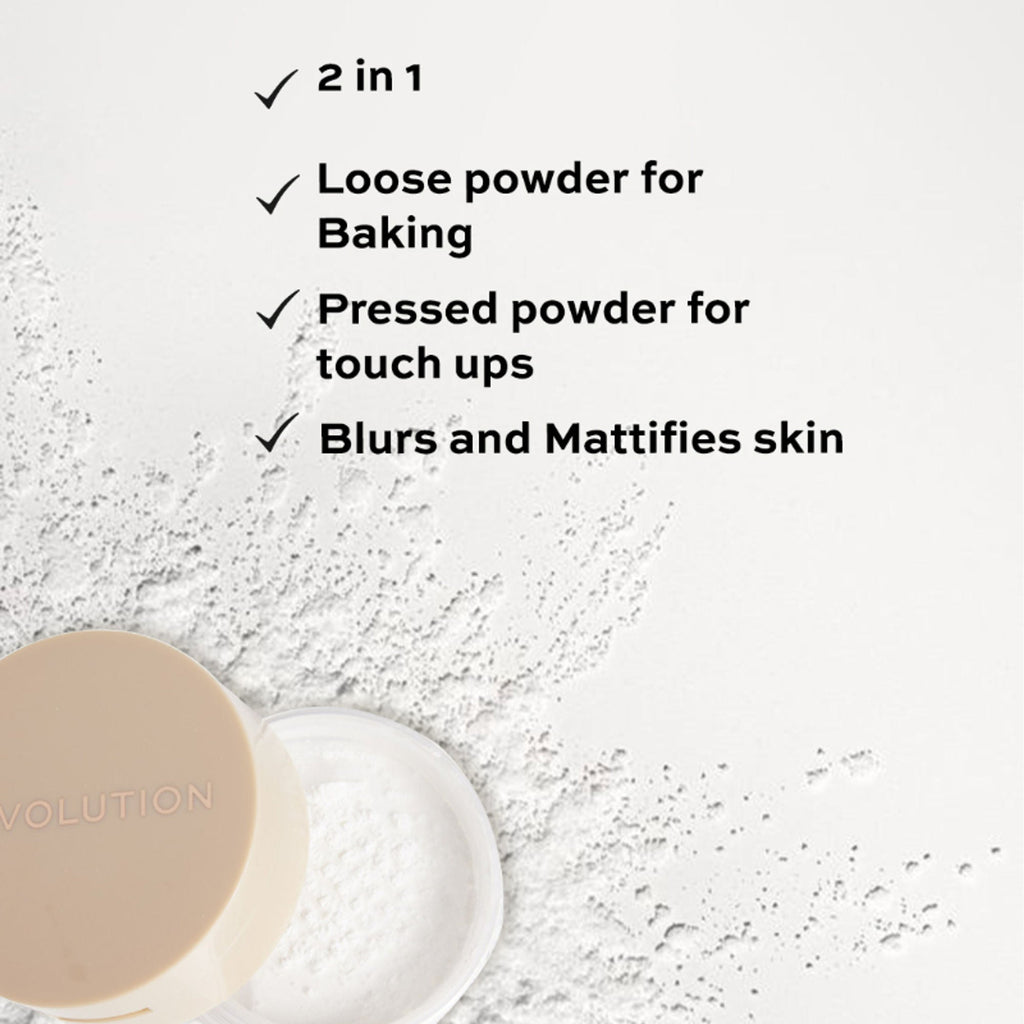 Makeup Revolution IRL Soft Focus 2 In 1 Powder Translucent | Grocsy