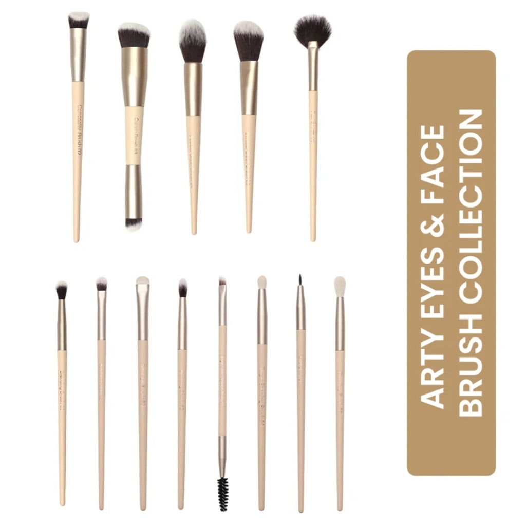Milagro Beauty Arty Eyes & Face Makeup Brush Collection (Set Of 13 ) | Grocsy