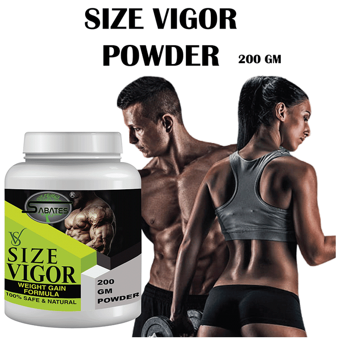Sabates Size Vigour Weight Gain Formula Powder | Grocsy