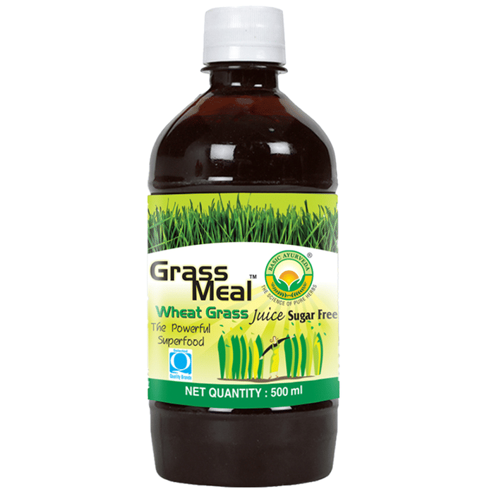 Basic Ayurveda Grass Meal Wheat Grass Juice with Honey | Grocsy