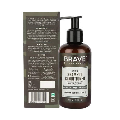 Brave Essentials 2 in 1 Shampoo Conditioner | Grocsy