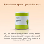 Sara Soul of Beauty Green Apple Liposoluble Hair Removal Wax | Grocsy