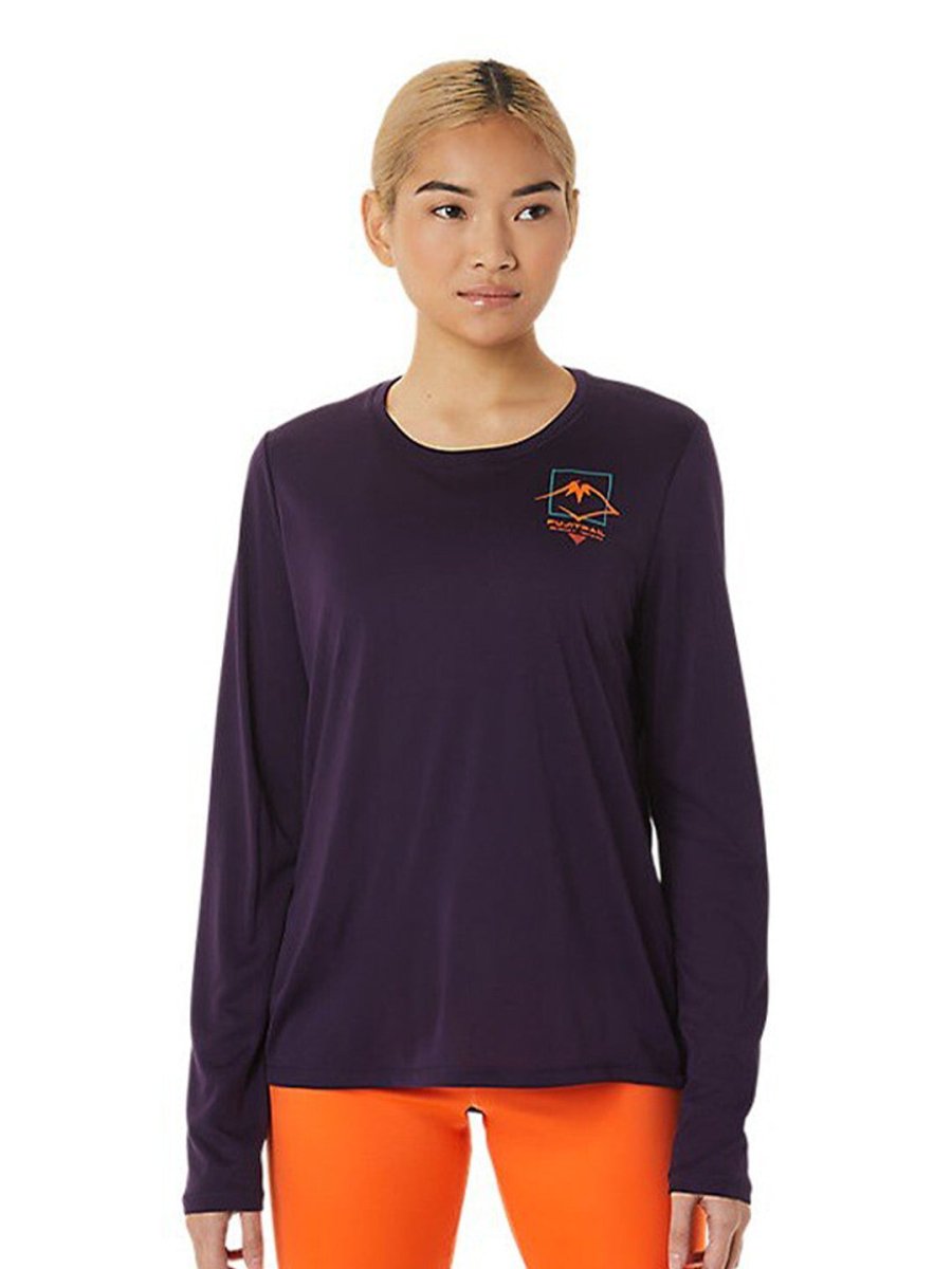 ASICS Fujitrail LS Logo Printed Round Neck T-Shirt | Grocsy