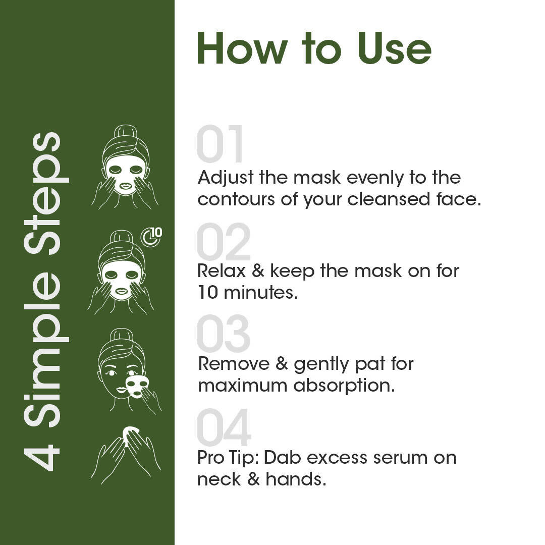 TAC - The Ayurveda Co. Eladi Serum Sheet Mask with Neem | Grocsy