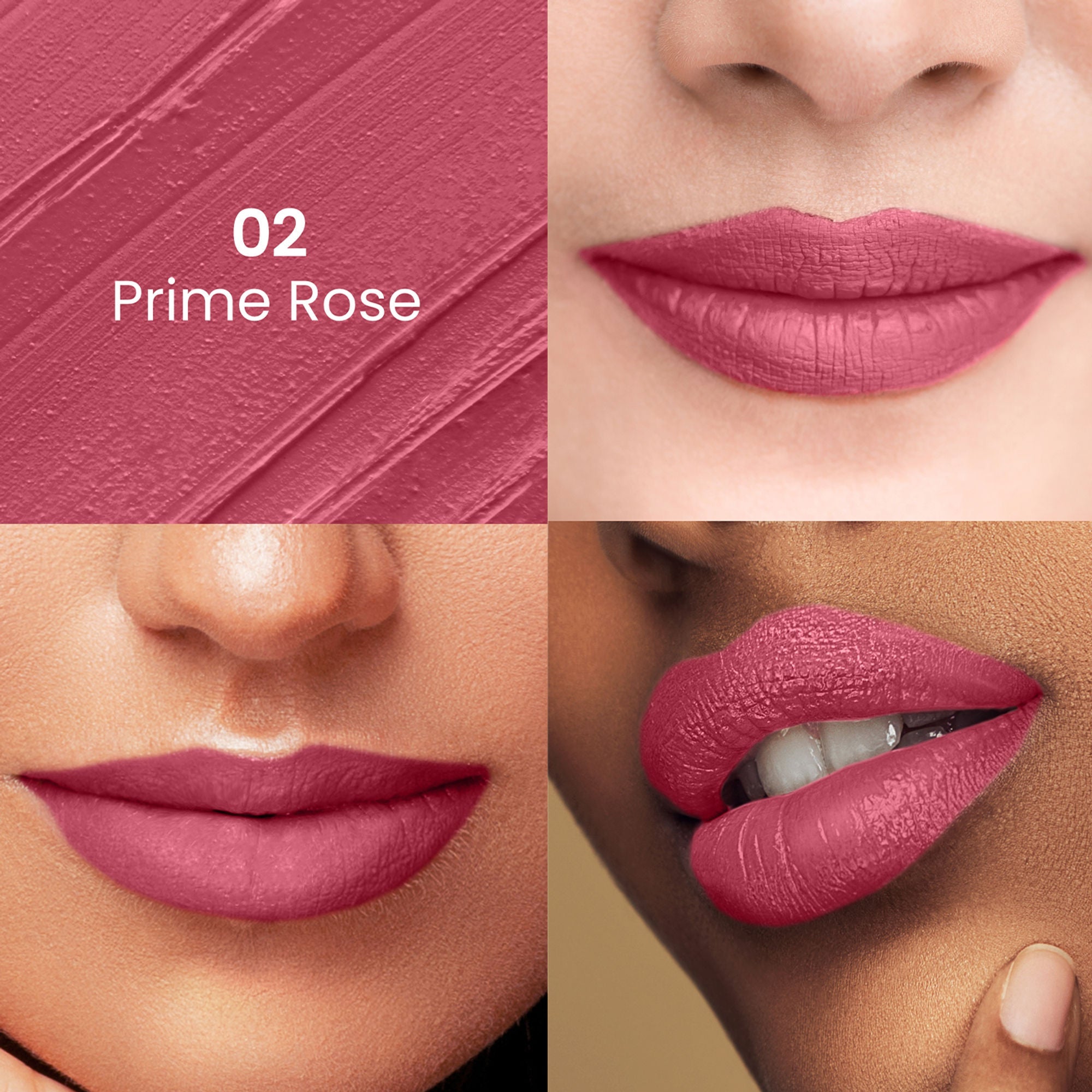Swiss Beauty Satin Comfort Smooth Glide, Highly Pigmented , Ultra Hydrating Lipstick - 2 Prime Rose | Grocsy