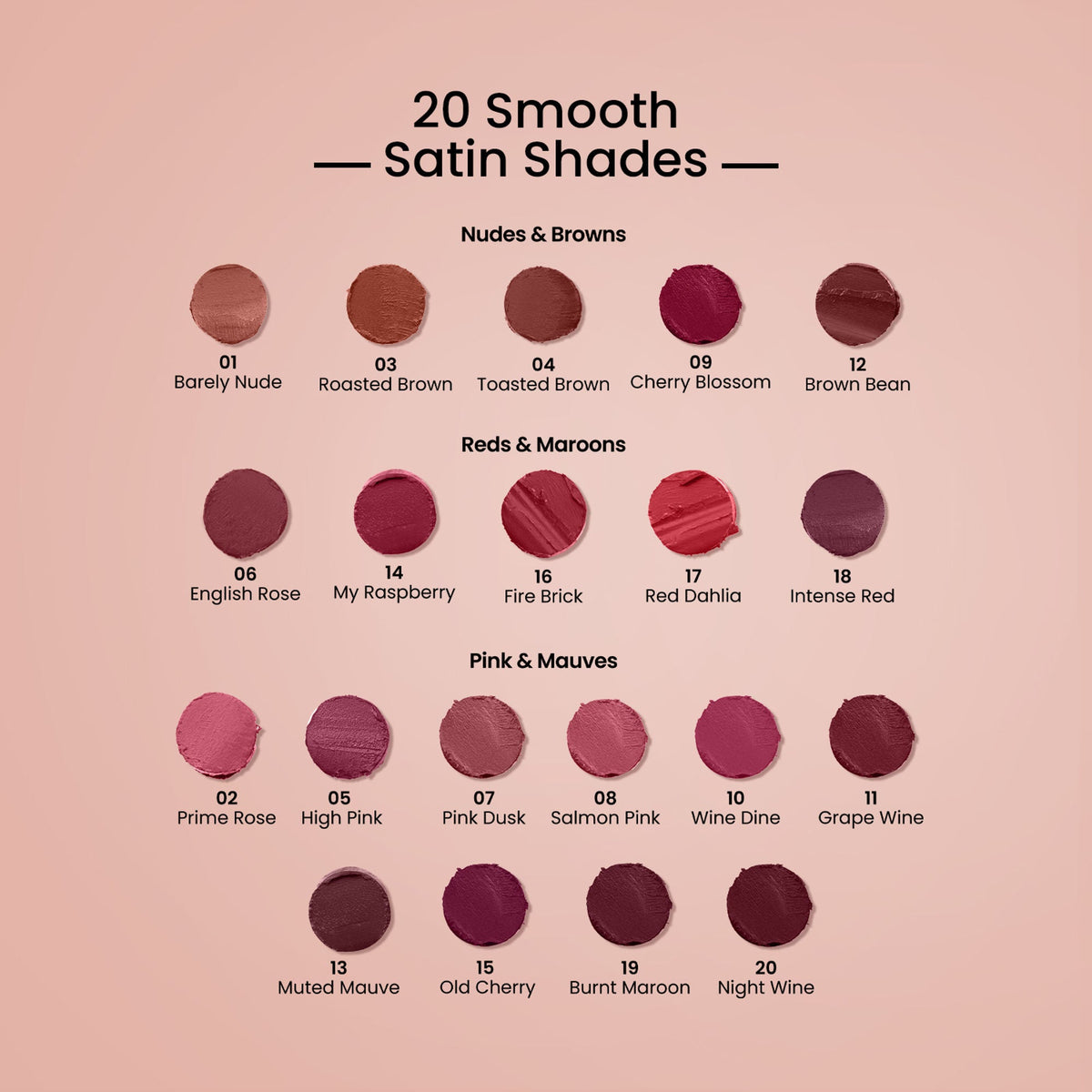 Swiss Beauty Satin Comfort Smooth Glide, Highly Pigmented , Ultra Hydrating Lipstick - 3 Roasted Brown | Grocsy