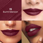 Swiss Beauty Satin Comfort Smooth Glide, Highly Pigmented , Ultra Hydrating Lipstick - 19 Burnt Maroon | Grocsy