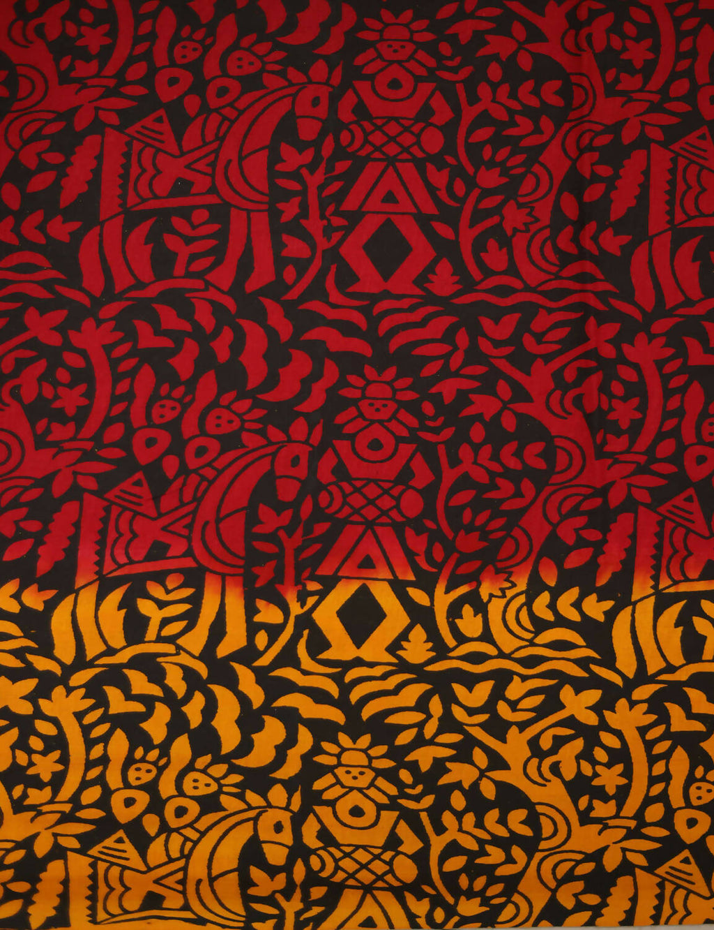 Shades Of Orange And Maroon Red Pure Munga Cotton Block Print Saree By Gayathri Reddy Designer Studio | Grocsy
