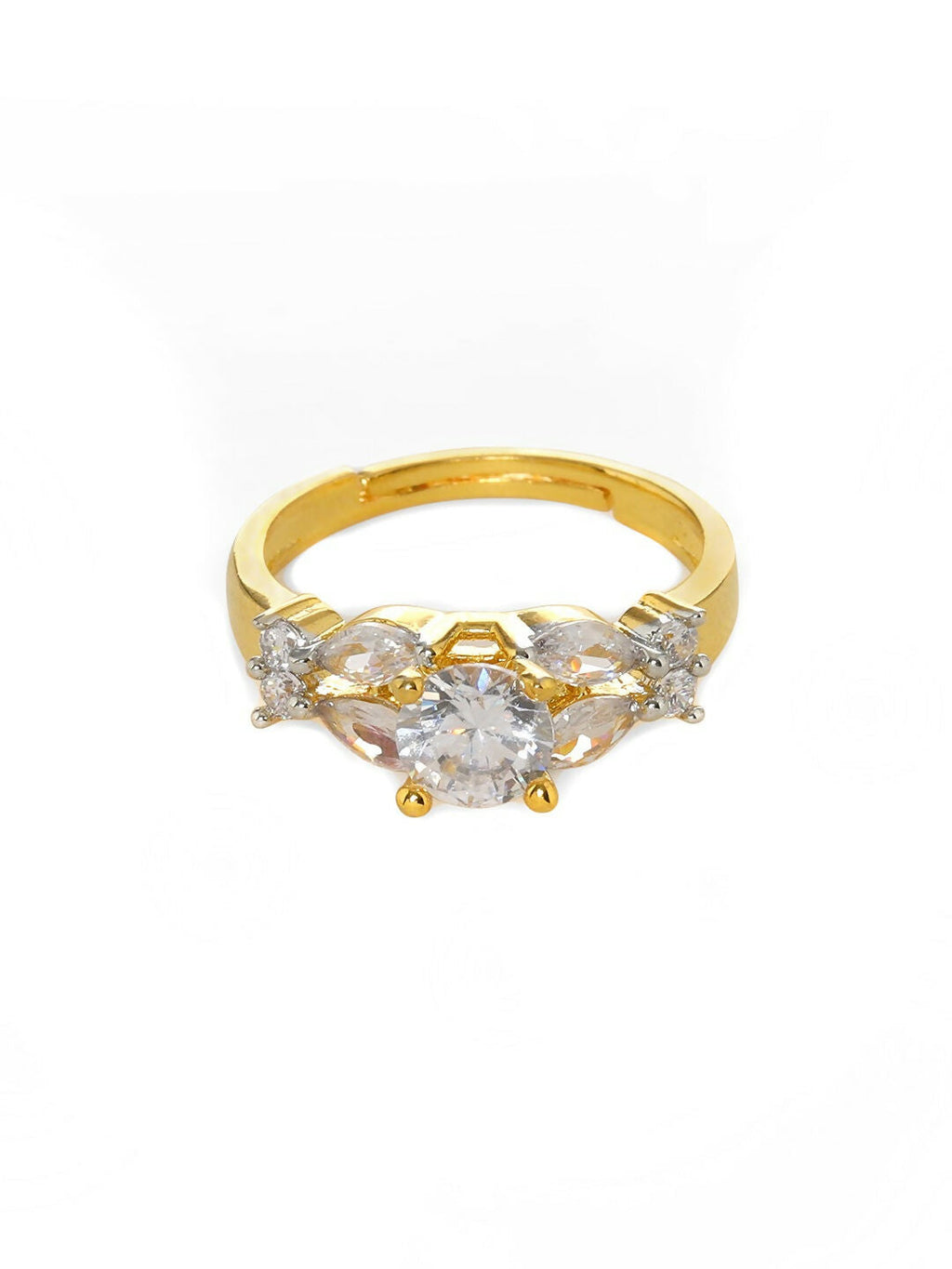 Diamond and Solitaire Ring- Ruby Raang | Grocsy