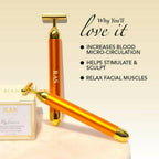 Ras Luxury Oils 24K Gold Vibrating Face Massager | Grocsy