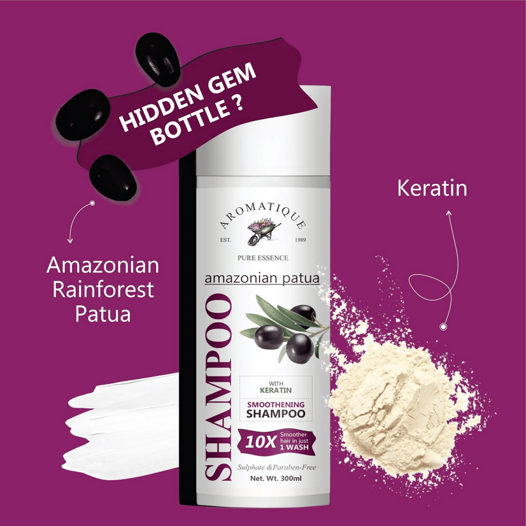 Aromatique Shampoo Patua & Keratin Hair Smoothening Shampoo | Grocsy