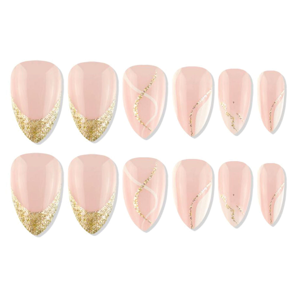 Shills Professional Reusable Press On Nails Almond - SPN689 | Grocsy