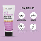 Dr. Sheth's Gulab & Glycolic Acid Face Wash For Even Toned Skin, Daily Brightening, For Normal to Oily Skin | Grocsy