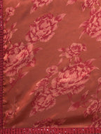 kasee Floral Print Satin Saree | Grocsy
