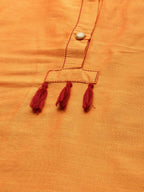 All About You Women Orange Regular Kurta with Trousers & With Dupatta | Grocsy