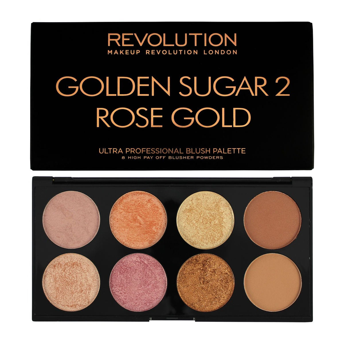 Makeup Revolution Golden Sugar 2 Rose Gold Ultra Professional Blush Palette | Grocsy