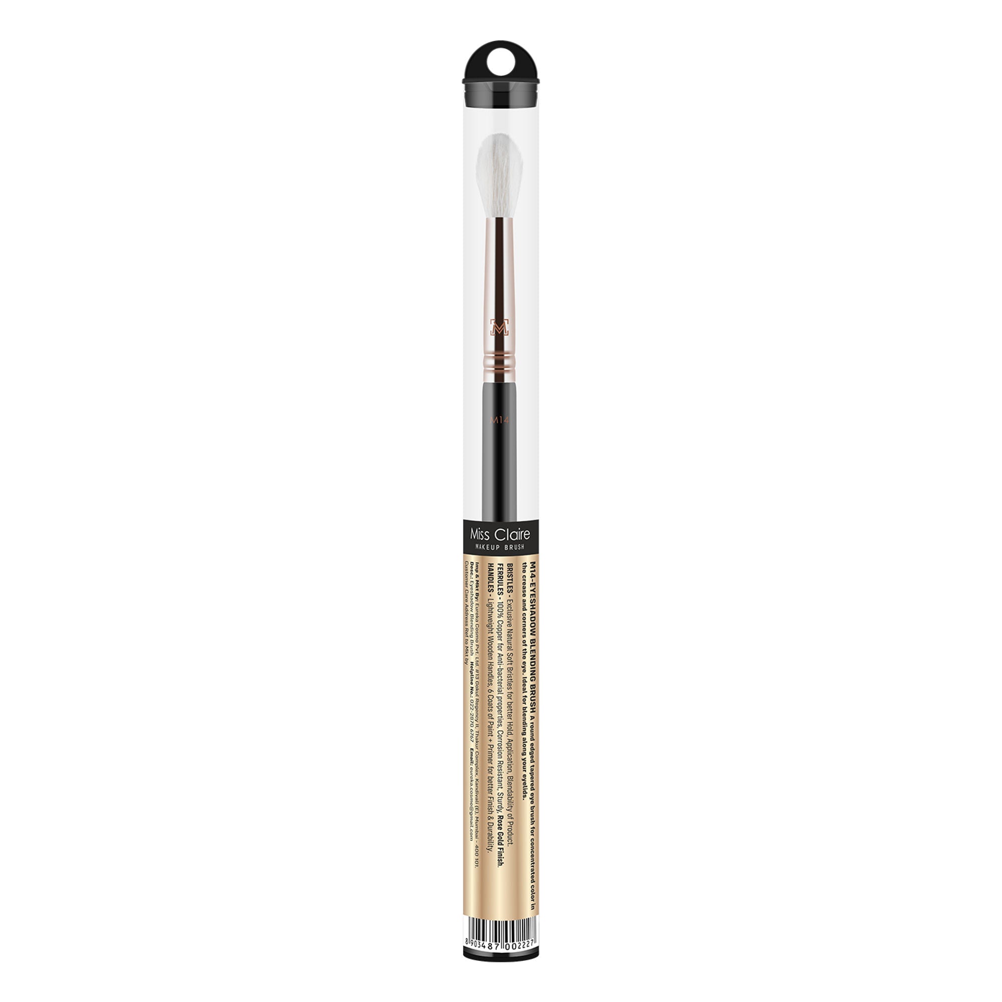 Miss Claire M14 - Eyeshadow Blending Brush - Rose Gold | Grocsy