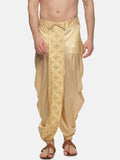 Sethukrishna Golden Embroidered Dhoti Pant For Men | Grocsy