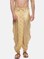 Sethukrishna Golden Embroidered Dhoti Pant For Men | Grocsy