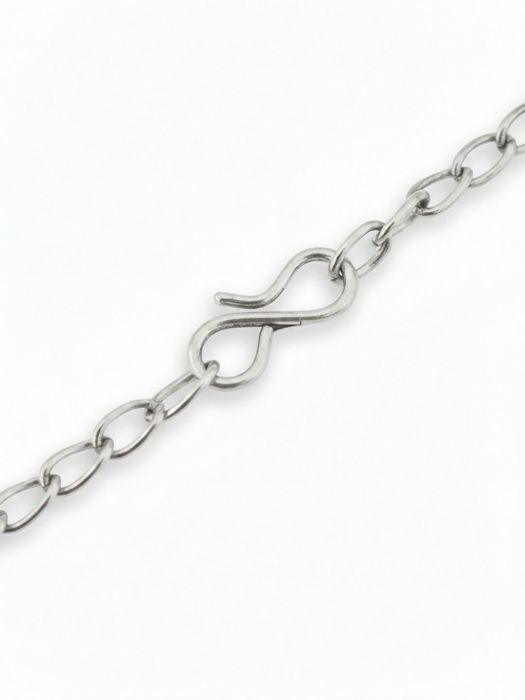 NVR Women Oxidised Silver Beaded Necklace | Grocsy