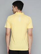 Alcis Men Mandarin Collar Dry Tech Slim Fit T-shirt | Grocsy