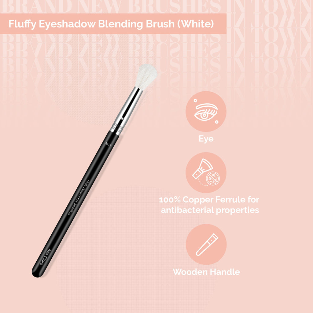 Miss Claire M11 - Fluffy Eyeshadow Blending Brush (White) - Chrome | Grocsy